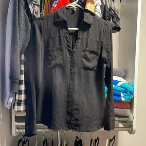 Express xs black portofino blouse
